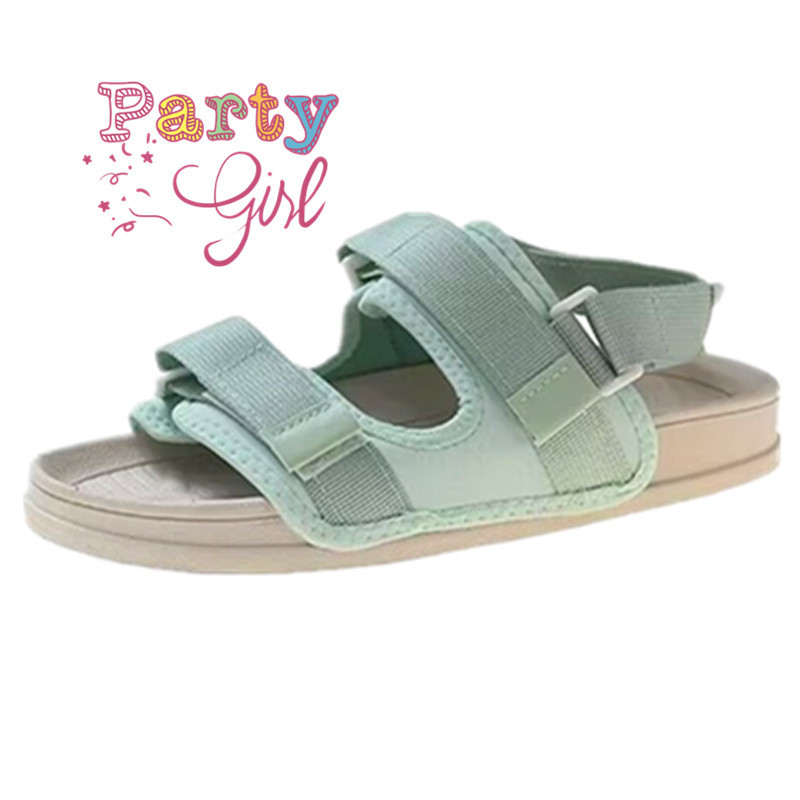 Sandale bărbați Lu Lanson, partea superioară din Oxford, talpă PVC, închidere Velcro, deget deschis, respirante