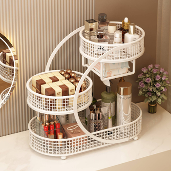 Organizator pentru cosmetice și bijuterii - Fier, capacitate 12 L, fără asamblare, Personalizare disponibilă, Imprimare logo