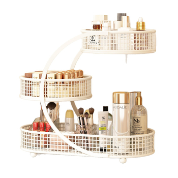 Organizator pentru cosmetice și bijuterii - Fier, capacitate 12 L, fără asamblare, Personalizare disponibilă, Imprimare logo