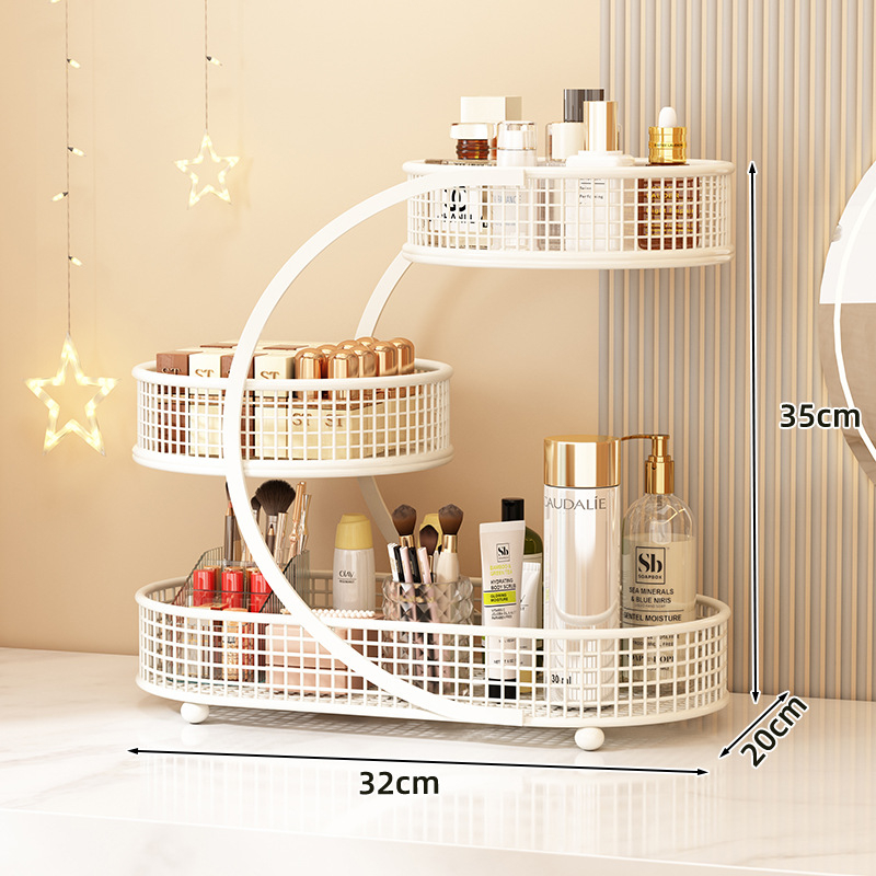 Organizator pentru cosmetice și bijuterii - Fier, capacitate 12 L, fără asamblare, Personalizare disponibilă, Imprimare logo