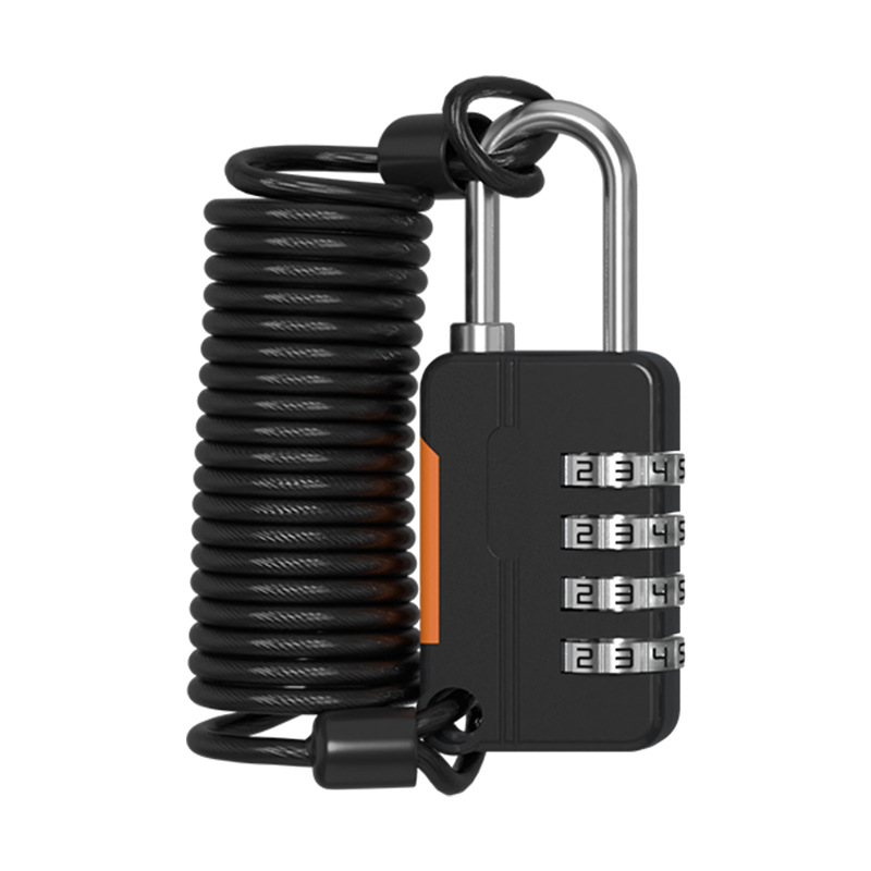 Lacăt mecanic cu cod, în formă de U, din aliaj de zinc + oțel inoxidabil; model z-mimagausuo-7.1; grosime braț 3,8 mm; distanță între brațe 11,8 mm; potrivit pentru valize, rucsaci, dulapuri și coșuri de bicicletă