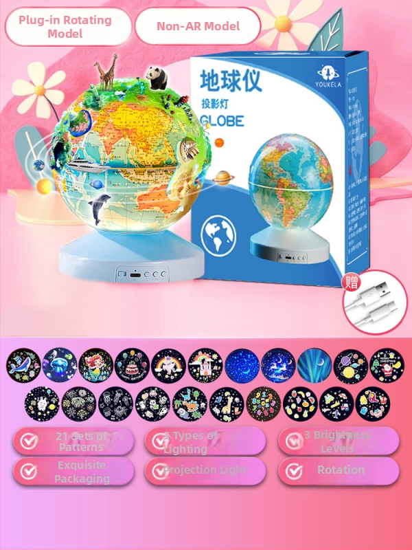 Éjszakai fény zenével és csillagos ég projektorral; hálózati tápellátás, műanyag ház