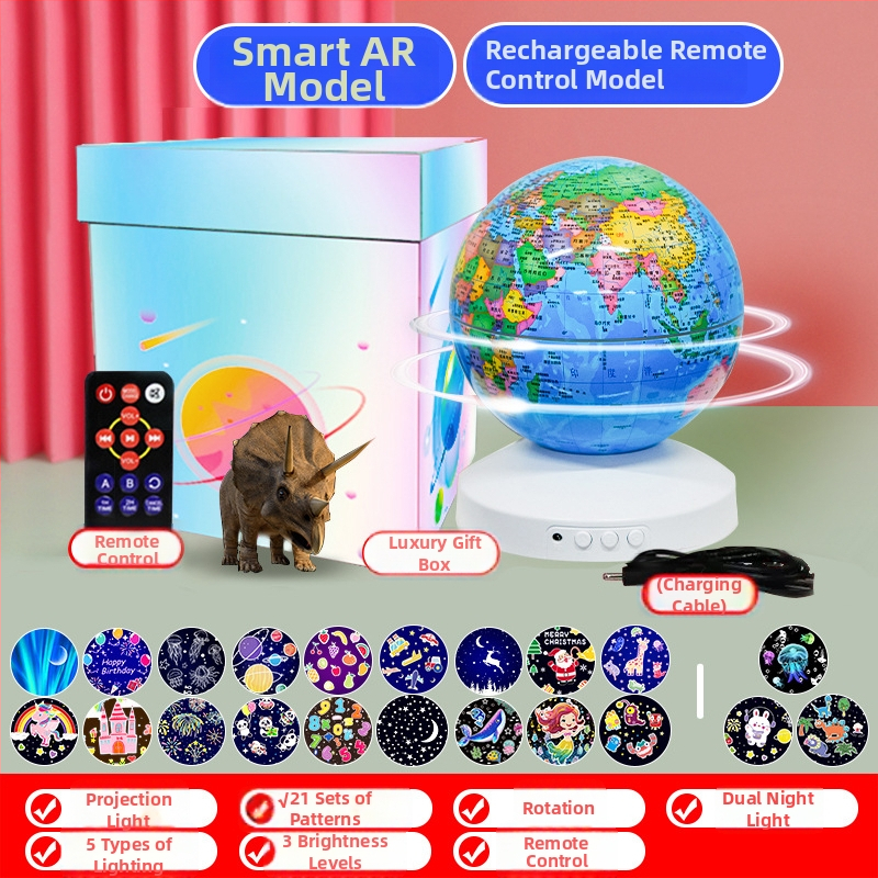 Éjszakai fény zenével és csillagos ég projektorral; hálózati tápellátás, műanyag ház