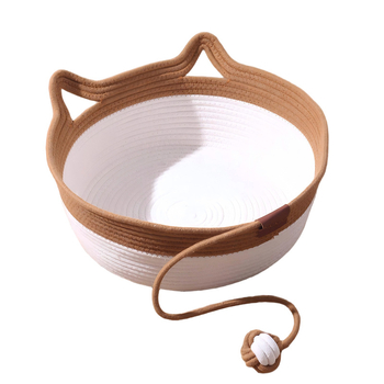 Mačje leglo od tkanine - Ležište za kućne ljubimce za mačke (Model Cotton Thread Cat Bed)