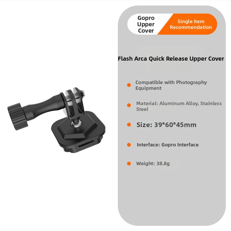 Beizhen Clip-b-g Aluminijska legura pločica brzog otpuštanja Stabilizator, univerzalna kompatibilnost, nosivost 6–10 kg, težina 51,2 g