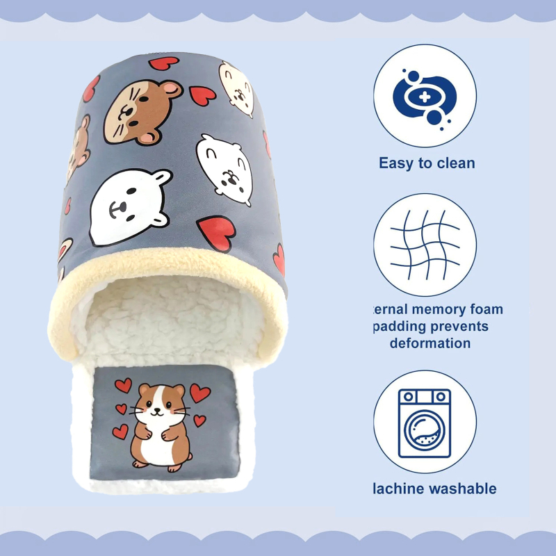 Hamster gnijezdo s prijenosnom podlogom, okruglog oblika, crtani stil, materijal: Drugo