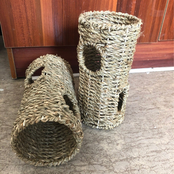 Szalmaszálból font hamster alagút – mászó játék és fészek (Anyag: Egyéb; Eredet: Fujian; Egész éves használat; Alkalmas: Hamster)