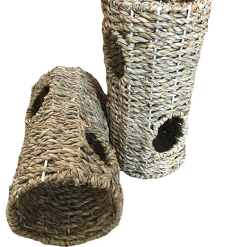 Szalmaszálból font hamster alagút – mászó játék és fészek (Anyag: Egyéb; Eredet: Fujian; Egész éves használat; Alkalmas: Hamster)