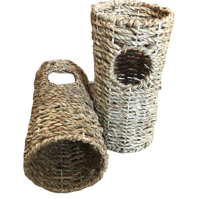 Szalmaszálból font hamster alagút – mászó játék és fészek (Anyag: Egyéb; Eredet: Fujian; Egész éves használat; Alkalmas: Hamster)