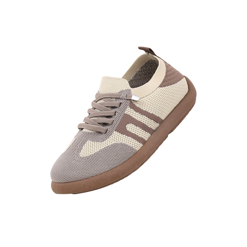 Ženske slip-on tenisice od platna, zaobljena špička, niska peta 1–3 cm, PVC potplat