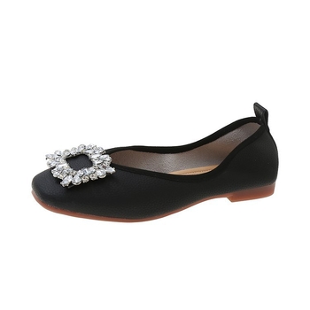 Ženske Bean Shoes, PU gornji dio, okrugli vrh, srednja visina potpetice 3–5 cm, gumeni potplat, Slip-On