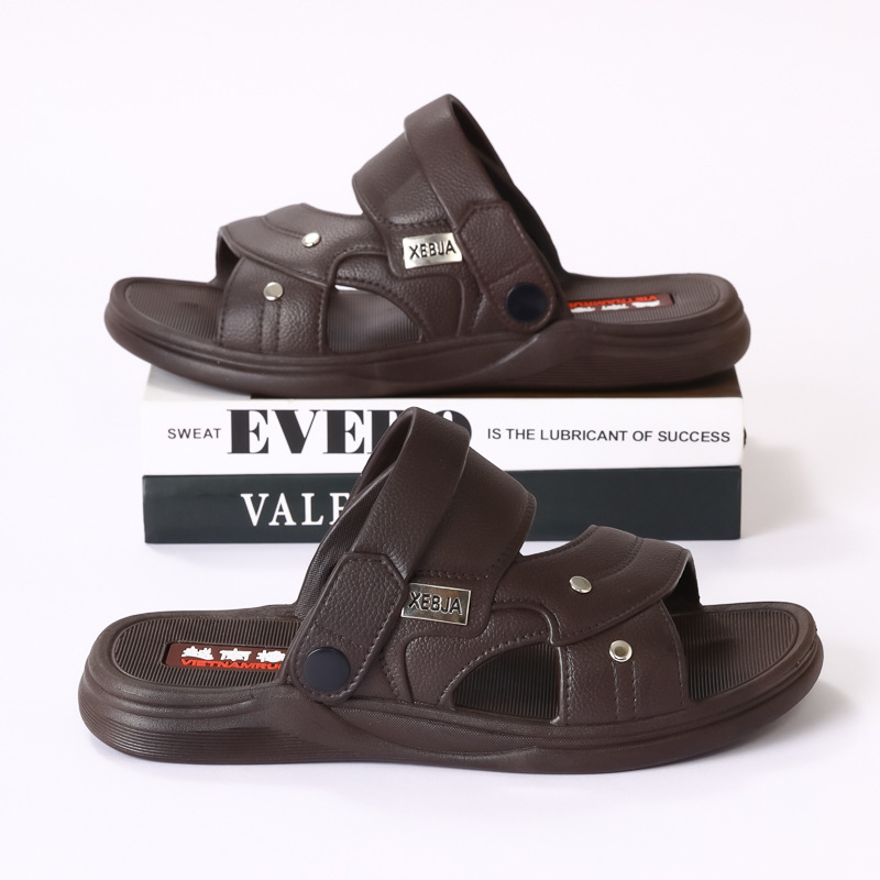 Férfi PVC tengerparti szandálok — légáteresztőek, könnyűek, gyorsan száradnak, vízállóak, csattos zárás