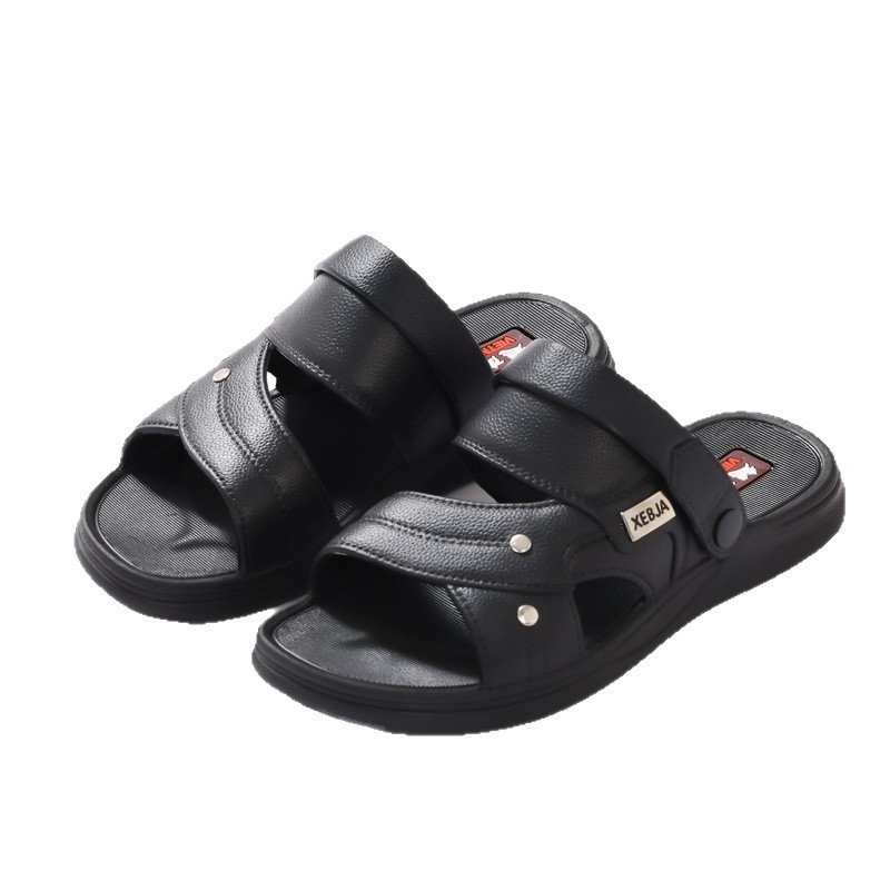 Férfi PVC tengerparti szandálok — légáteresztőek, könnyűek, gyorsan száradnak, vízállóak, csattos zárás