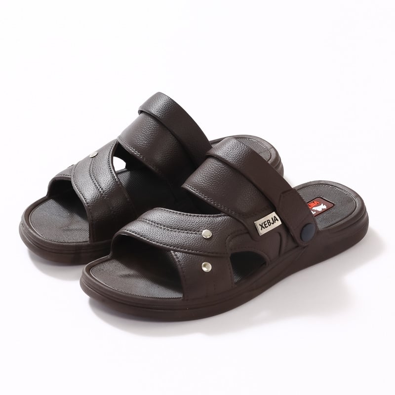 Férfi PVC tengerparti szandálok — légáteresztőek, könnyűek, gyorsan száradnak, vízállóak, csattos zárás