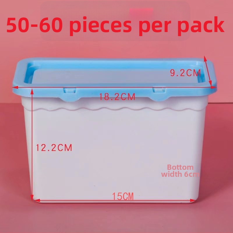 Kutija za pohranu perlica na stol s poklopcem, PP materijal, 2L kapaciteta, razni uzorci
