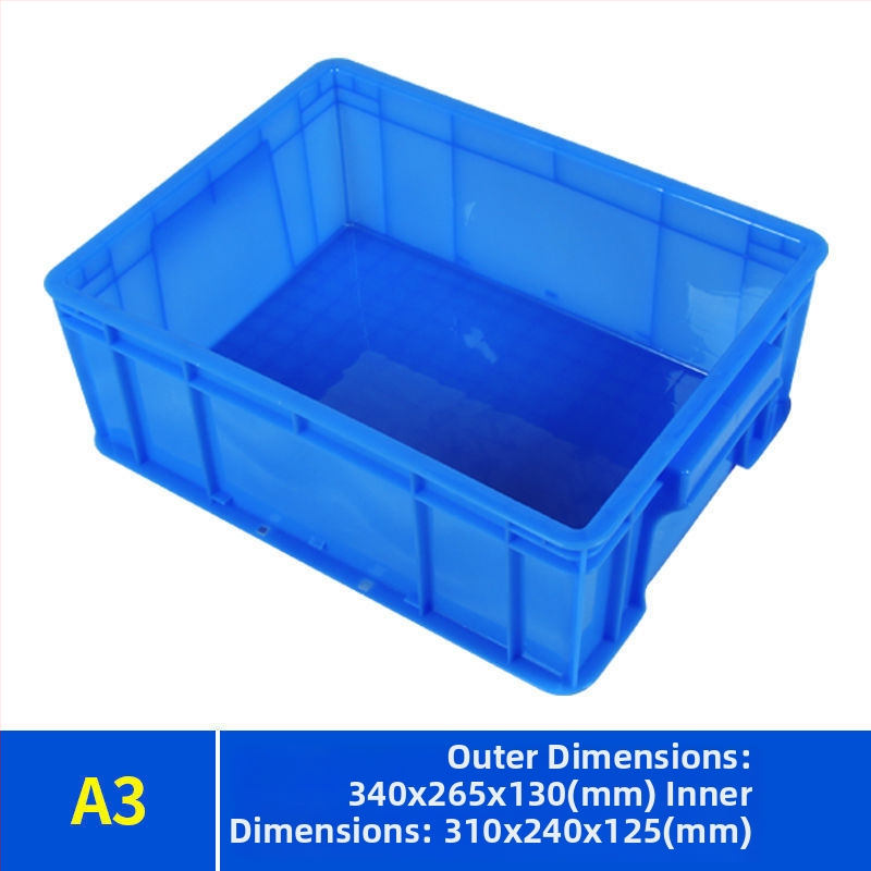 Paiku skladovacia krabica s vekom — pevný PE plast, vysoká pevnosť, stena 2 mm, nosnosť 300, hmotnosť 1,62 kg