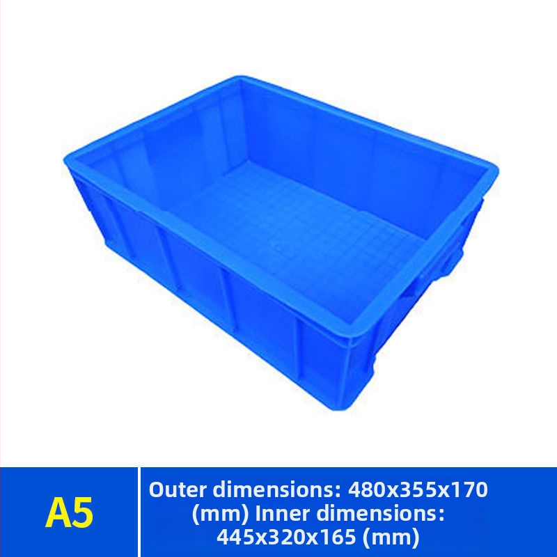 Paiku skladovacia krabica s vekom — pevný PE plast, vysoká pevnosť, stena 2 mm, nosnosť 300, hmotnosť 1,62 kg