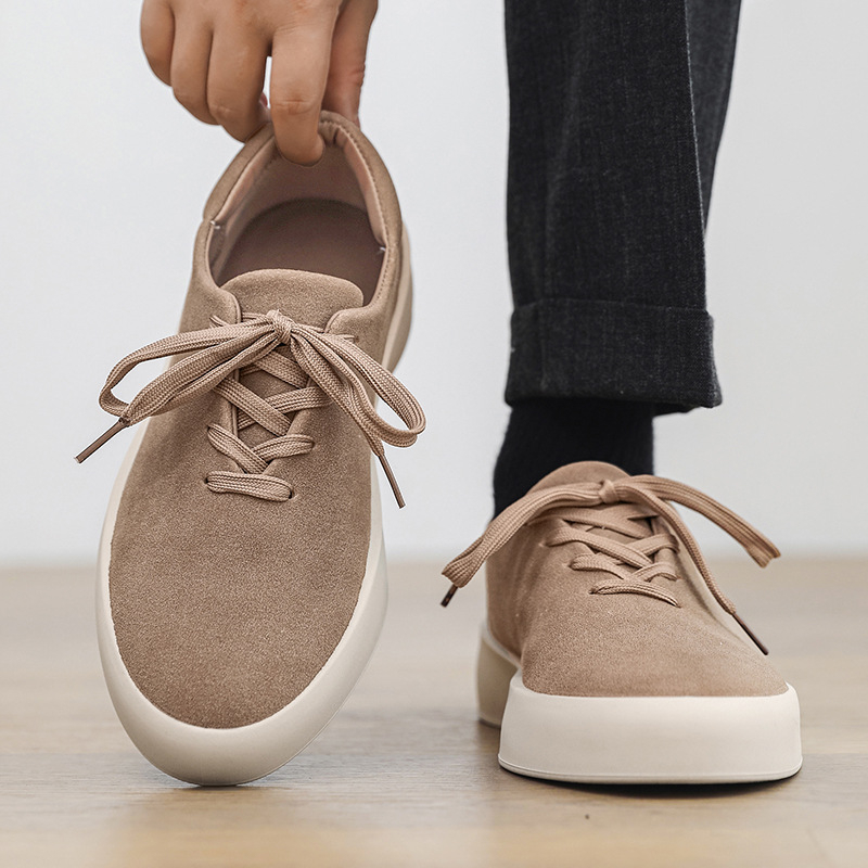 Muške loafers s PU gornjim dijelom, mrežastom unutarnjom podstavom, okrugli vrh, gumena potplata, niski kroj, ljetna casual obuća