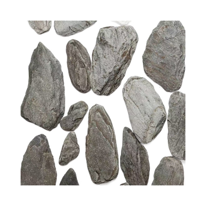 Kamen za akvarij: platforma za sunčanje kornjače, dekorativni potok, sirovi škrilac