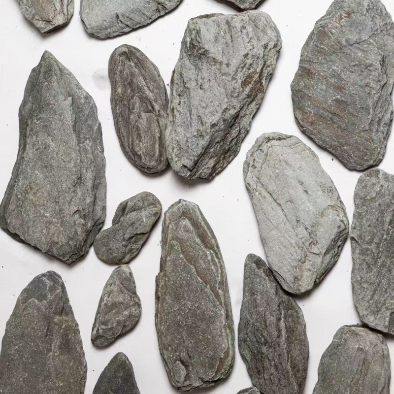 Kamen za akvarij: platforma za sunčanje kornjače, dekorativni potok, sirovi škrilac