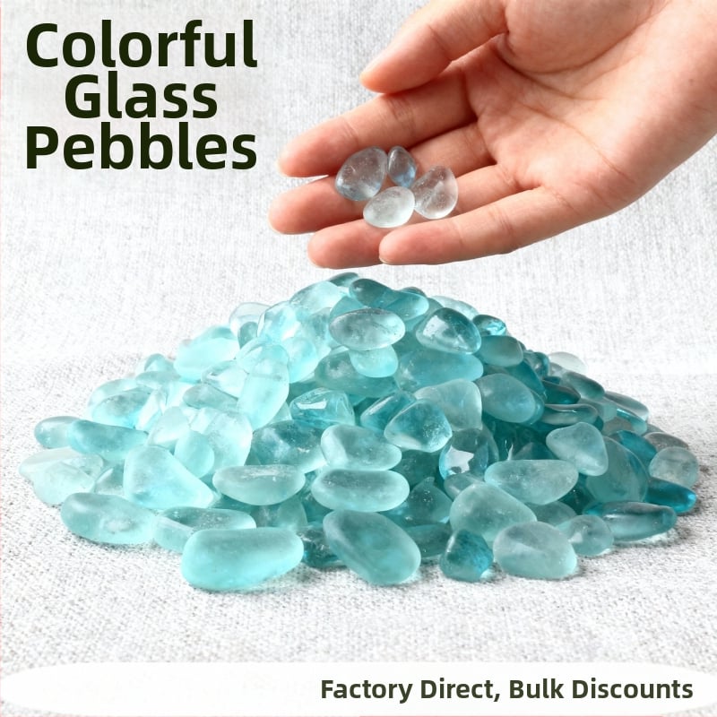 Kamen za akvarijski krajolik od morskog stakla, matirano staklo, DIY materijal