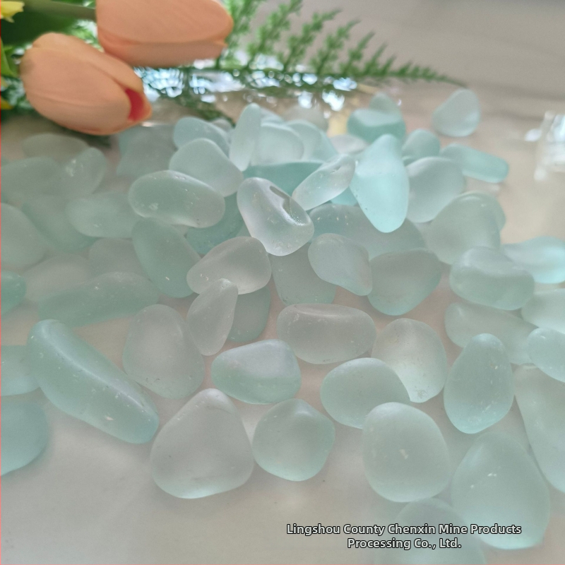 Kamen za akvarijski krajolik od morskog stakla, matirano staklo, DIY materijal