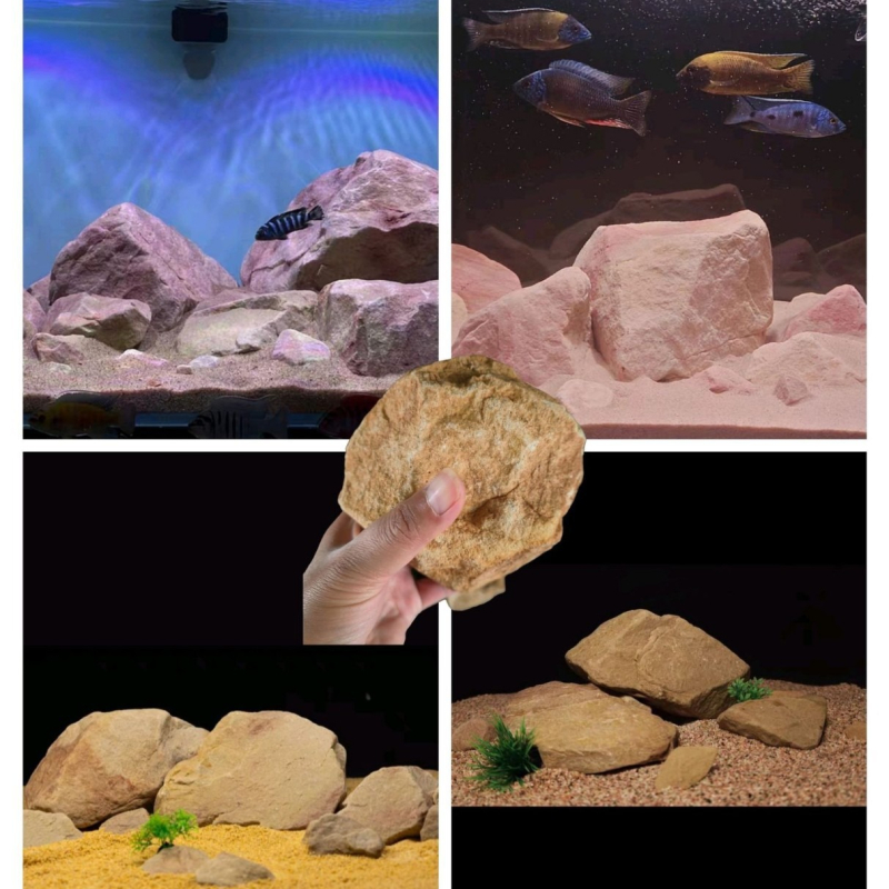 Kamen za uređenje akvarija za ciklide s prirodnim tokom, 1 komad u pakiranju, težina 1, marka Other