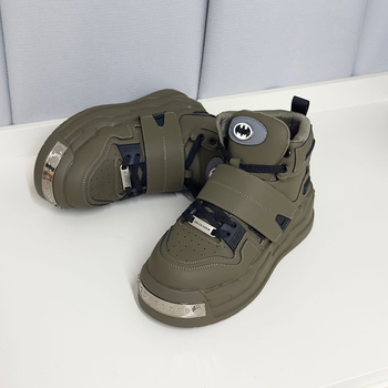 Heyang muške platforme tenisice s visokim gornjim dijelom, debeli đon 3–5 cm, Velcro zatvarač, protuklizna potplata