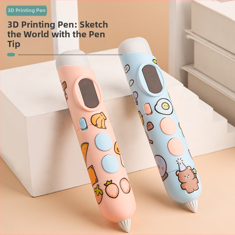 Nabíjateľné nízkoteplotné 3D tlačové pero pre deti — kreatívny nástroj na 3D maľovanie s dlhou výdržou