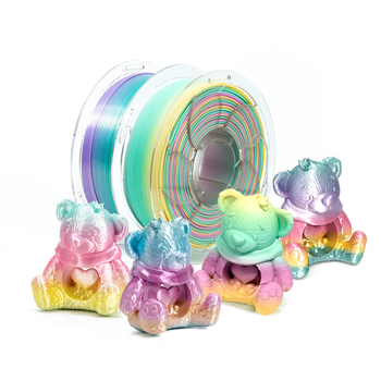 PLA 3D nyomtatófilament – kör keresztmetszet, selymes gradient megjelenés, normál sűrűség – Toksen 3d