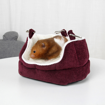 Hamster gnijezdo Corduroy – prenosno, kvadratnog oblika, za unutarnju upotrebu, jesen i zimu