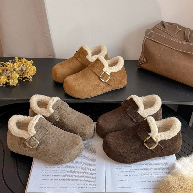 Ravne cipele u minimalističkom Birkenstock stilu, zaobljena nosnica, gornji dio od kože od mikrovlakna, 3–5 cm debela platforma