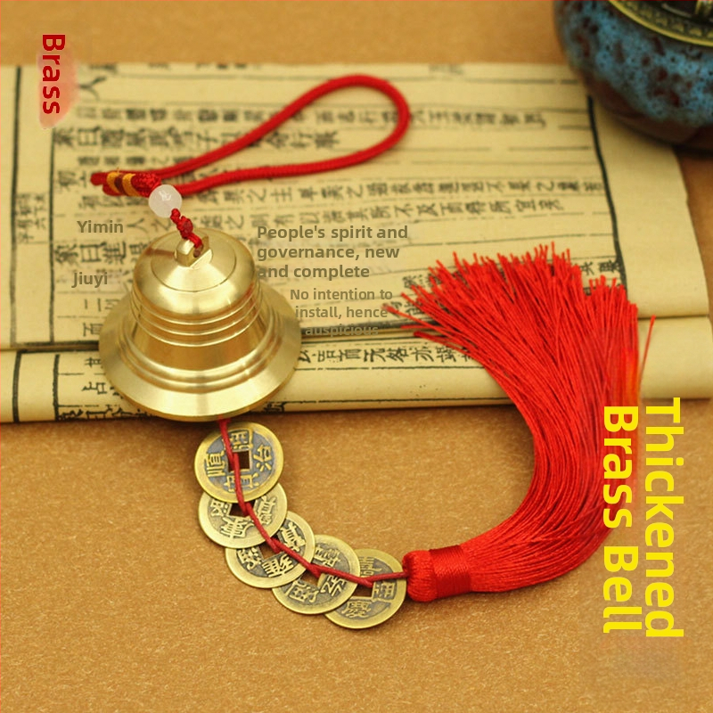 Bakreni zvončić za vjetar – dekorativni viseći predmet, kineskog stila, za kuću, opću upotrebu i hramove