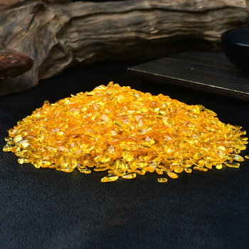 Vas de comoară din pietriș de citrin pentru ofră Buddă, piatră demagnetizantă, decor pentru acvariu | Material: Citrin; Brand: Runke; Ambalare: pungă PP; Stil: minimalist modern