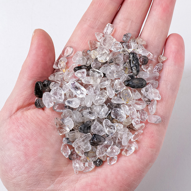 Pietre brute de cristal pentru decorul acvariilor și ghivecelor, stil modern minimalist, ambalare într-o pungă PP, cadou ideal.