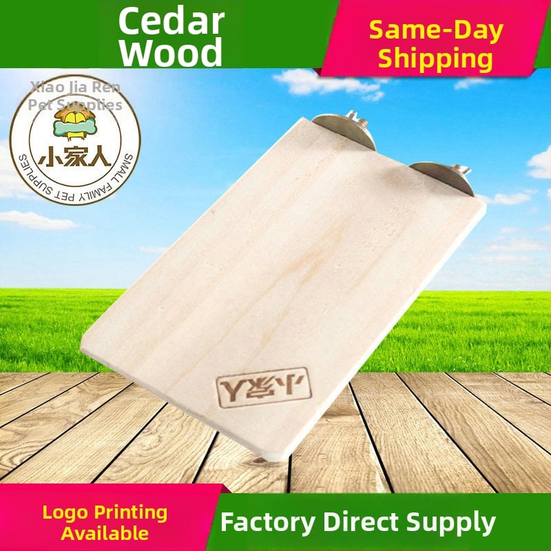 Drvena igračka za hamster Totoro, pravokutna platforma za skok, marka Small Family, težina 0,2 kg, za Totoro