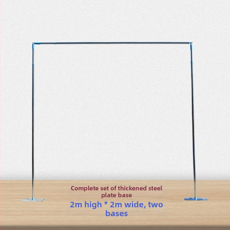 Vjenčani okvir za pozadinu sa nehrđajućim čeličnim cijevima i teleskopskim šipkama za pozornicu