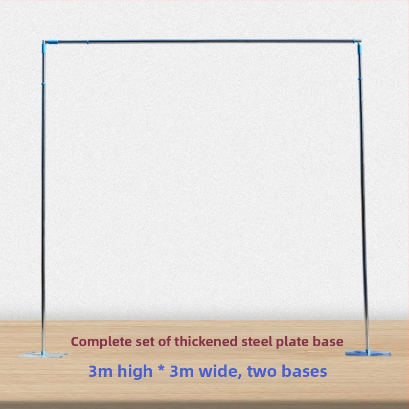 Vjenčani okvir za pozadinu sa nehrđajućim čeličnim cijevima i teleskopskim šipkama za pozornicu