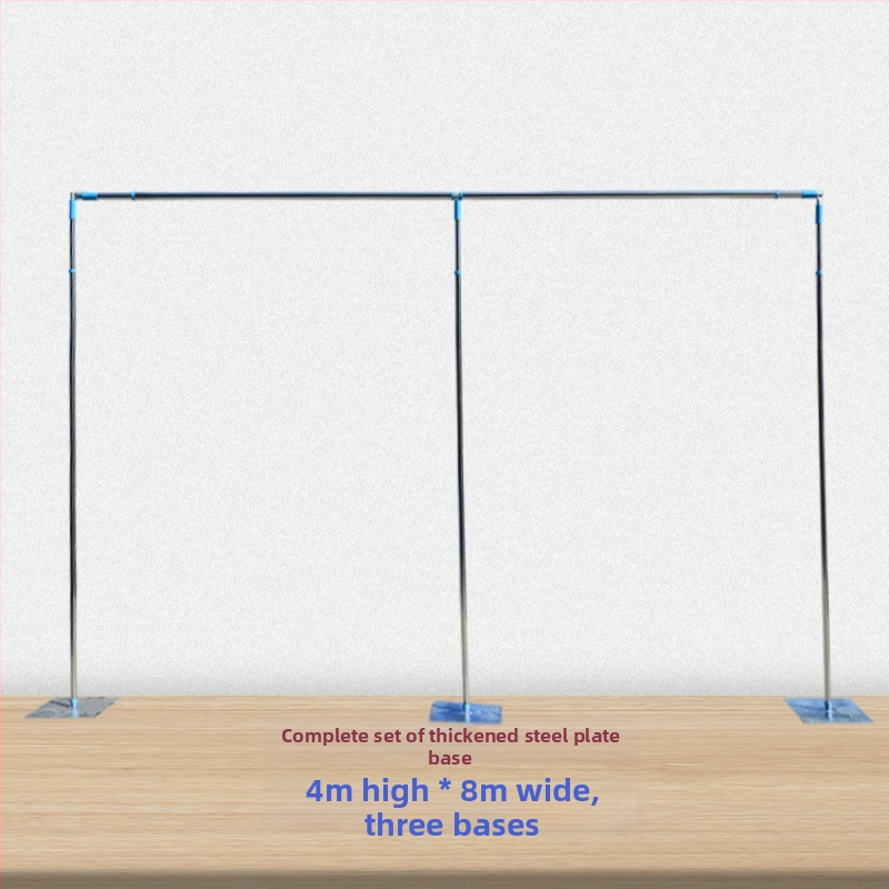 Vjenčani okvir za pozadinu sa nehrđajućim čeličnim cijevima i teleskopskim šipkama za pozornicu