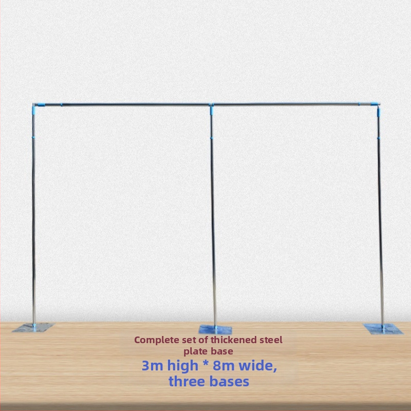 Vjenčani okvir za pozadinu sa nehrđajućim čeličnim cijevima i teleskopskim šipkama za pozornicu