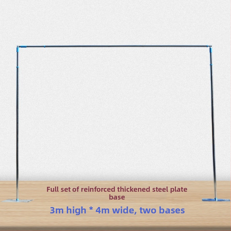 Vjenčani okvir za pozadinu sa nehrđajućim čeličnim cijevima i teleskopskim šipkama za pozornicu