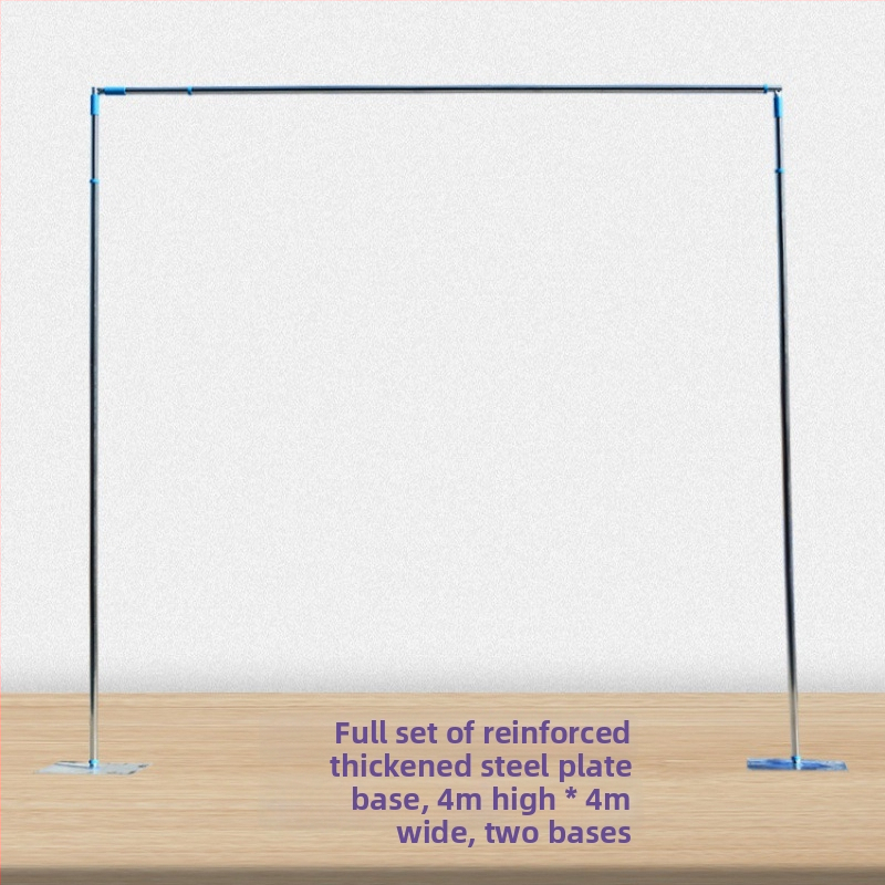 Vjenčani okvir za pozadinu sa nehrđajućim čeličnim cijevima i teleskopskim šipkama za pozornicu