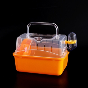 Cușcă pentru hamster Pet Boer – portabilă, panoramic transparentă, dreptunghiulară, din plastic.