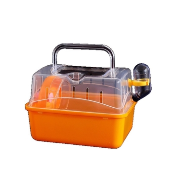 Cușcă pentru hamster Pet Boer – portabilă, panoramic transparentă, dreptunghiulară, din plastic.