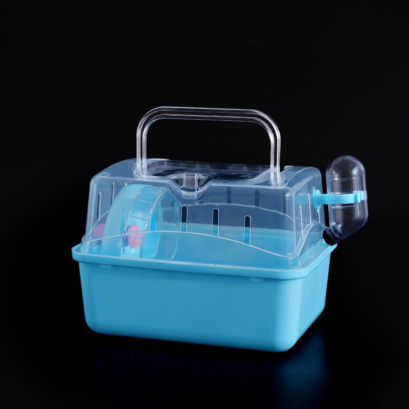 Cușcă pentru hamster Pet Boer – portabilă, panoramic transparentă, dreptunghiulară, din plastic.