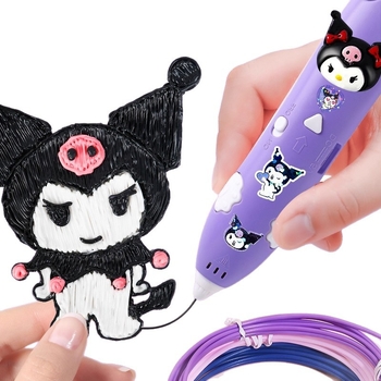 Στυλό 3D εκτύπωσης για παιδιά, ηλεκτρικό DIY εργαλείο τέχνης, ABS υλικό, συσκευασία σε χρωματιστό κουτί, ηλικίες 4–6 ετών