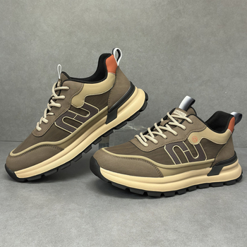 Pantofi de alergare pentru bărbați: ușori și respirabili, partea superioară din fibră super, talpă din spumă, șireturi, căptușeală din plasă, vârf rotund