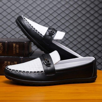 Muški jesenski loafersi - gornji dio PU+mreža, gumeni potplat, vezanje, niski profil, zaobljeni prst