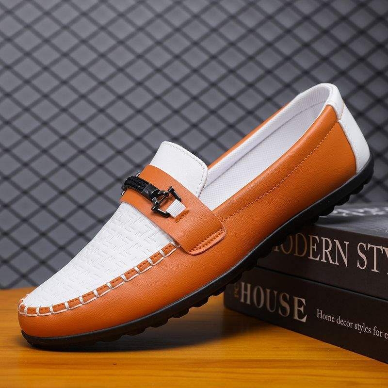 Muški jesenski loafersi - gornji dio PU+mreža, gumeni potplat, vezanje, niski profil, zaobljeni prst
