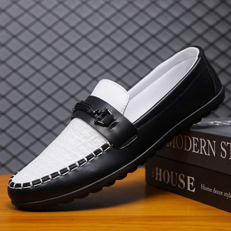 Muški jesenski loafersi - gornji dio PU+mreža, gumeni potplat, vezanje, niski profil, zaobljeni prst